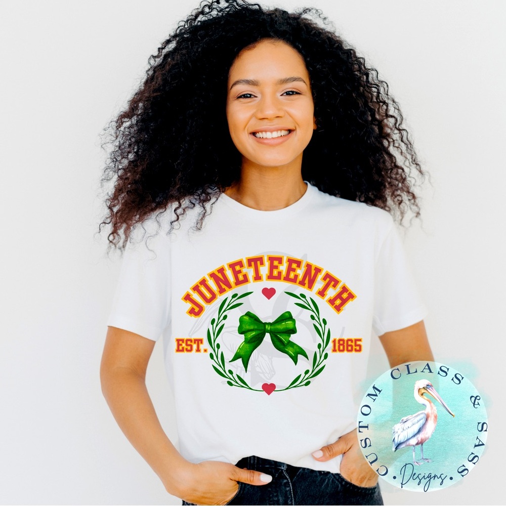 New Juneteenth Coquette Tee, Various Sizes